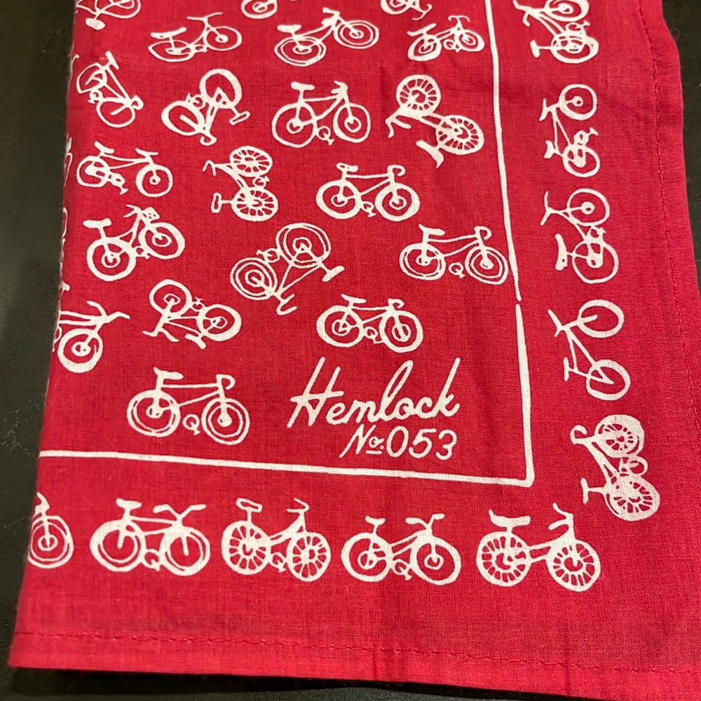 Hemlock No 053 red bandana. New, never worn.